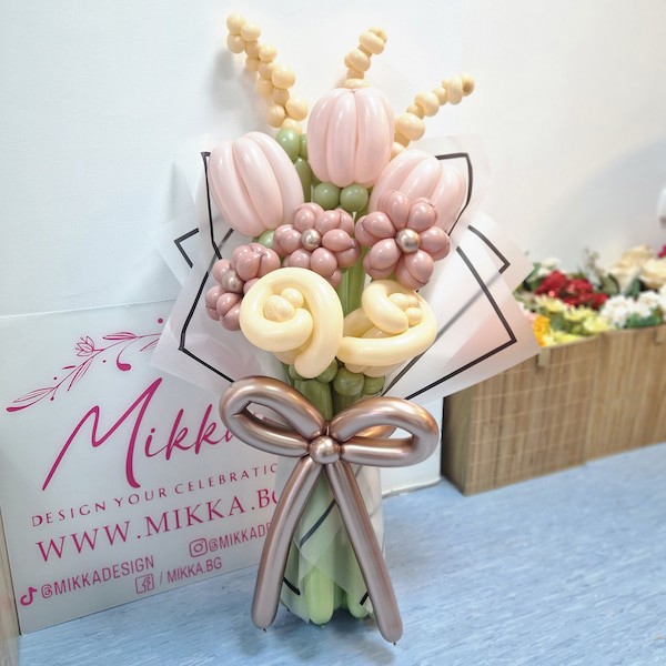 Букет от балонени цветя