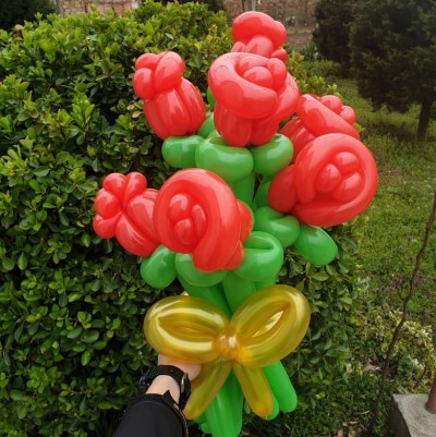 Букет от балонени рози