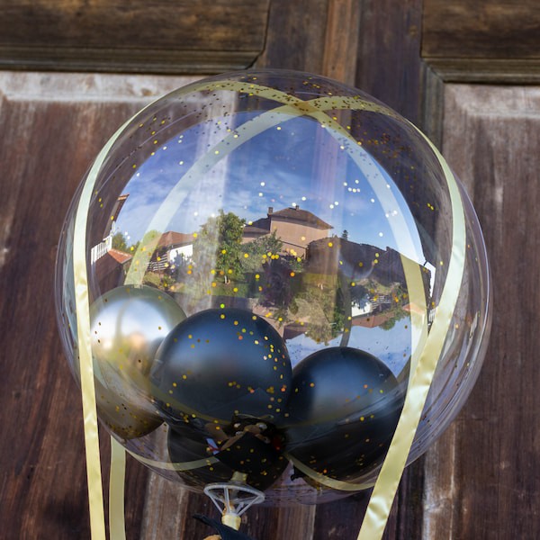 Кристален балон с пълнеж и надпис за абитуриентски бал