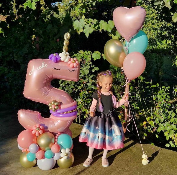 Фолиев балон еднорг за украса на детски рожден ден