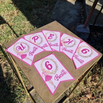 Надпис от флагчета за детски рожден ден